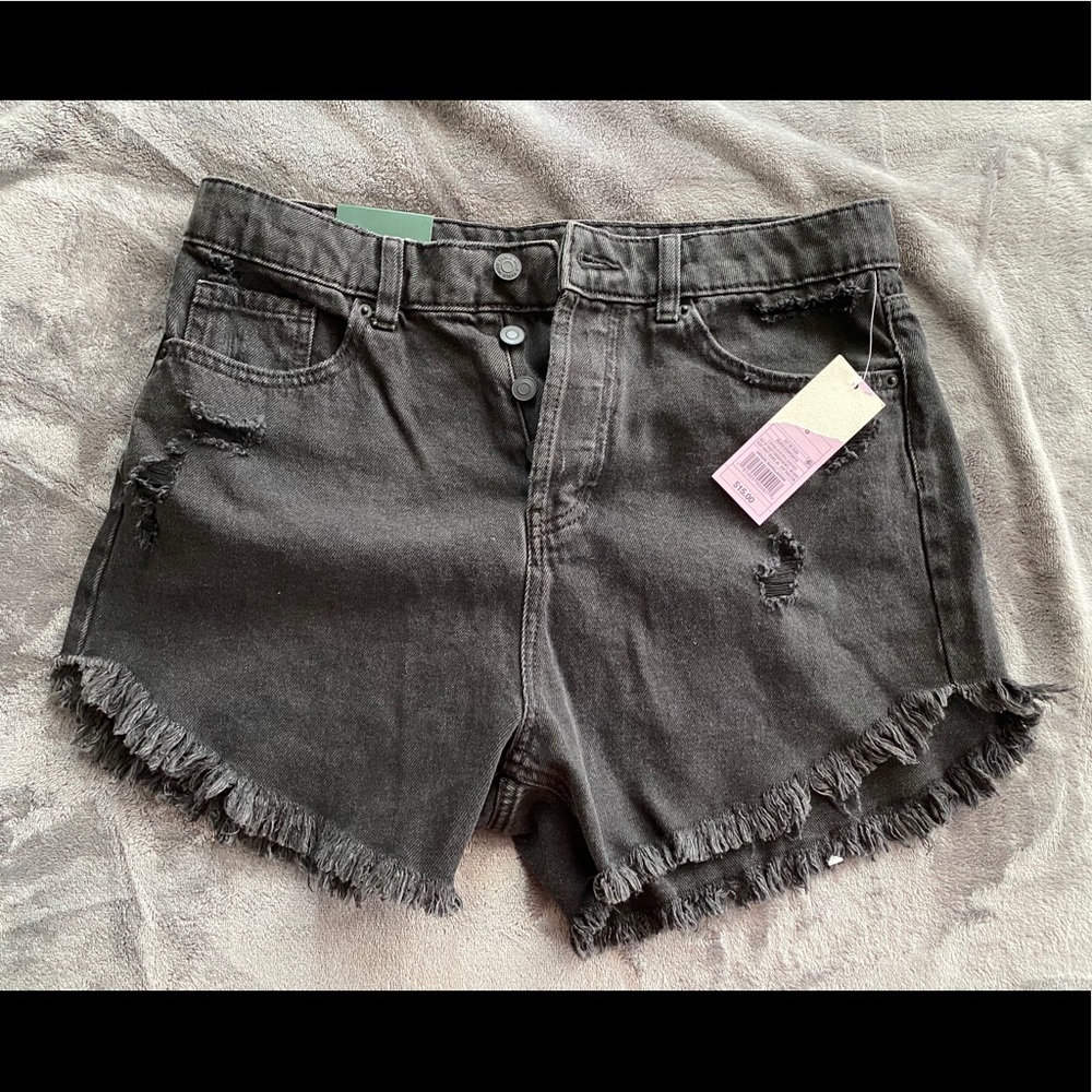 Wild Fable™ - High-Rise Frayed Hem Jean Shorts